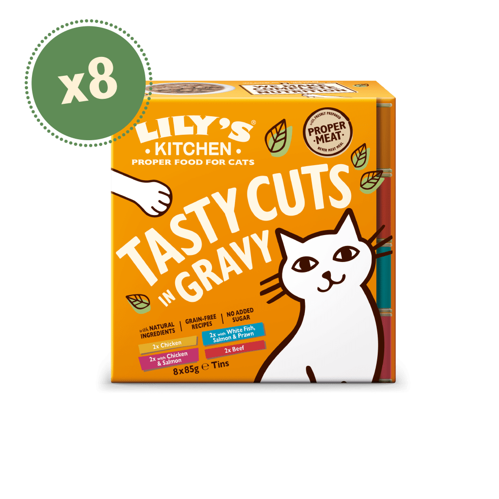 Schmackhafte Häppchen in einer herzhaften Soße Multipack für Katzen (8 x 85g)