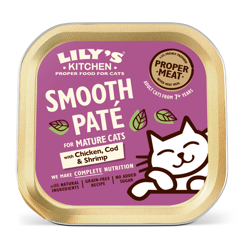 Chicken Pâté with Cod and Shrimp for Senior Cats (85g)